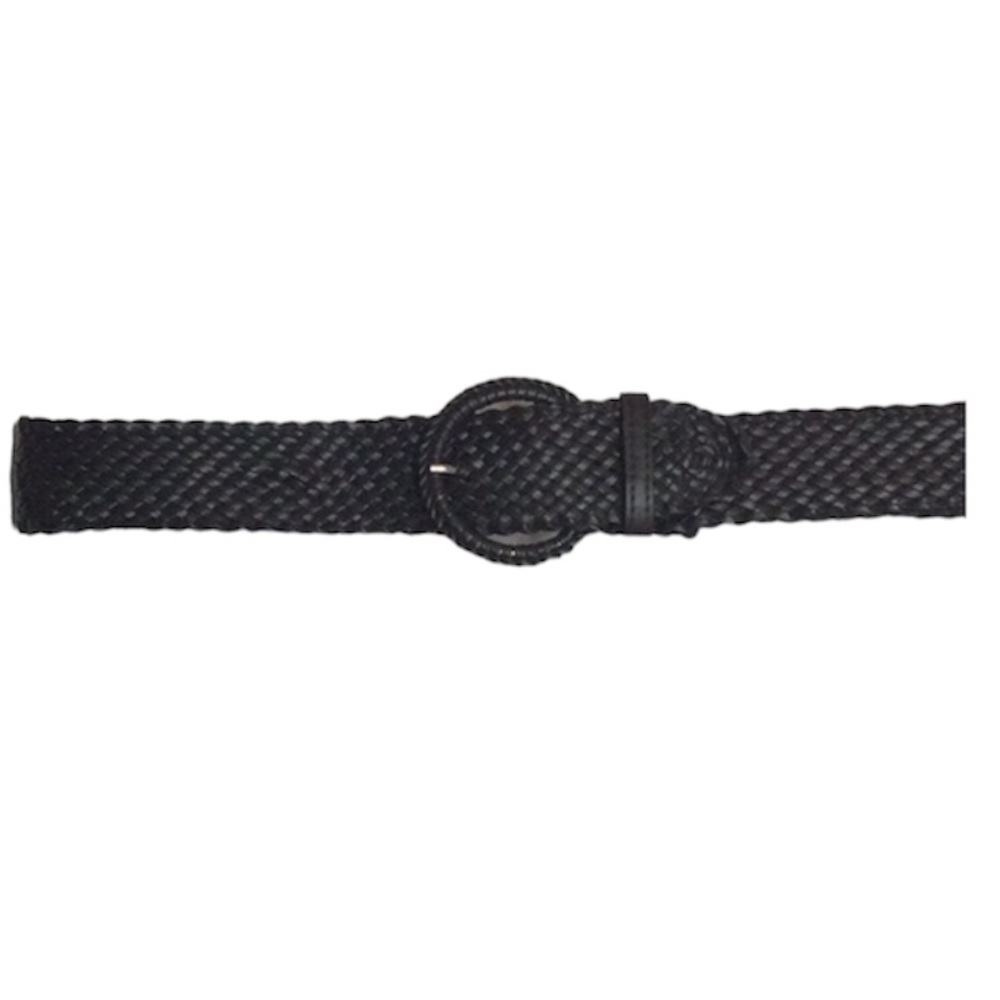 🌞 Weaved  braided Belt 2” wide 39” long dark brown unisex one size up to 39”
